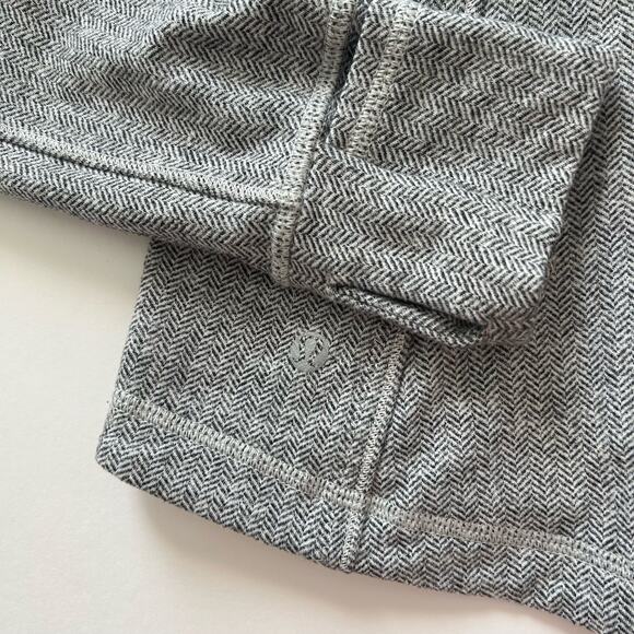 Lululemon Ghost Herringbone Gray White Jacket Size 6 - Picture 4 of 8